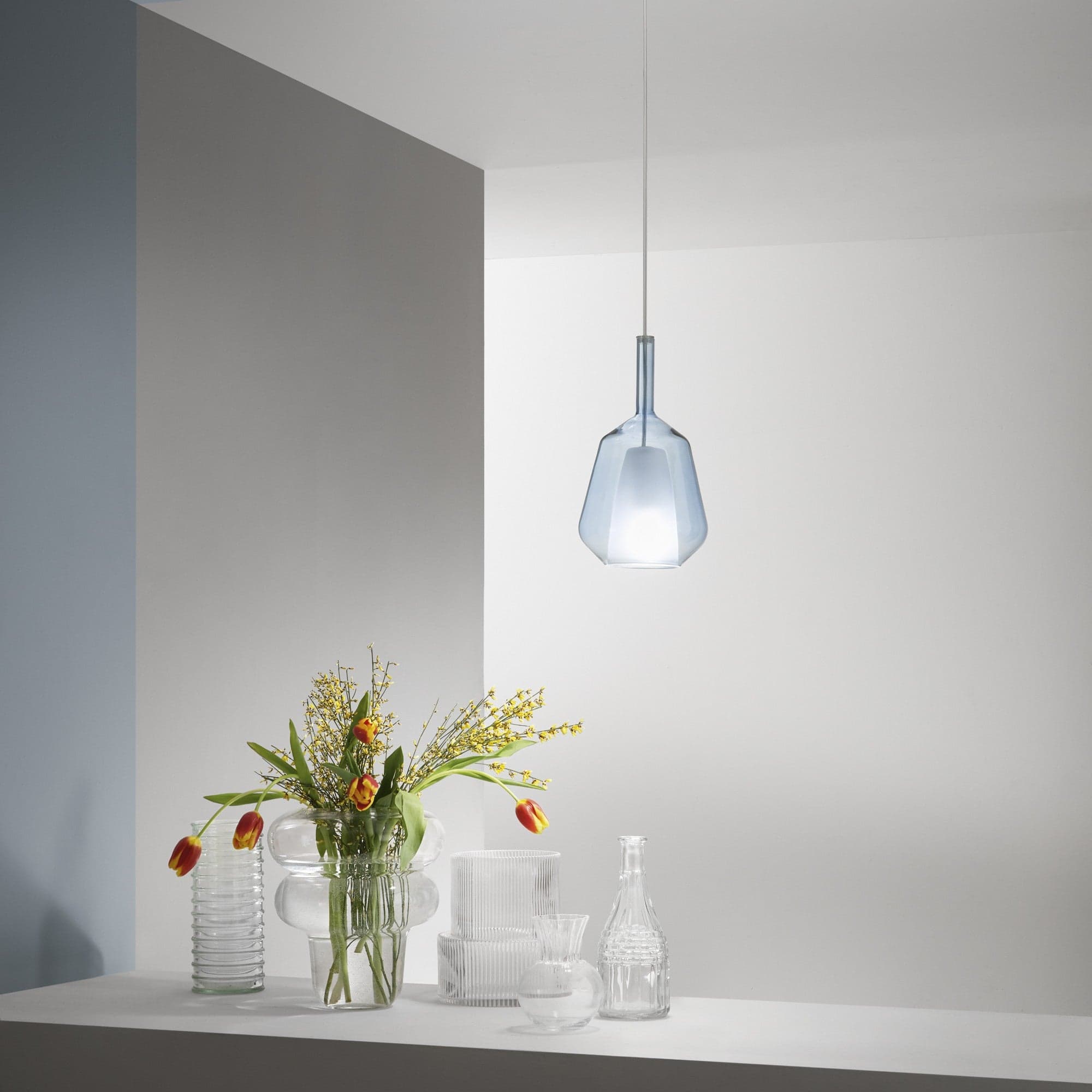 Lampadario a Sospensione Blu 31X18CM in Lampade a sospensione Led Mall Home - Napoli, commercioVirtuoso.it
