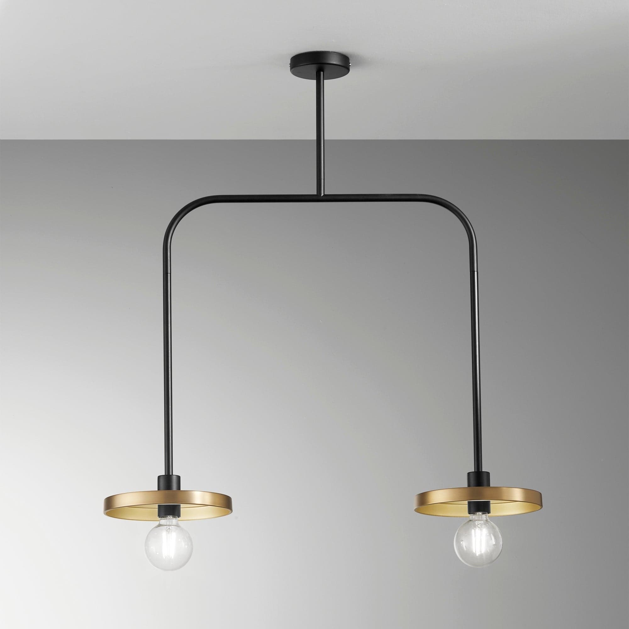 Lampadario a sospensione in metallo Nero/Oro 91,3X85X25CM in Lampade a sospensione Led Mall Home - Napoli, commercioVirtuoso.it