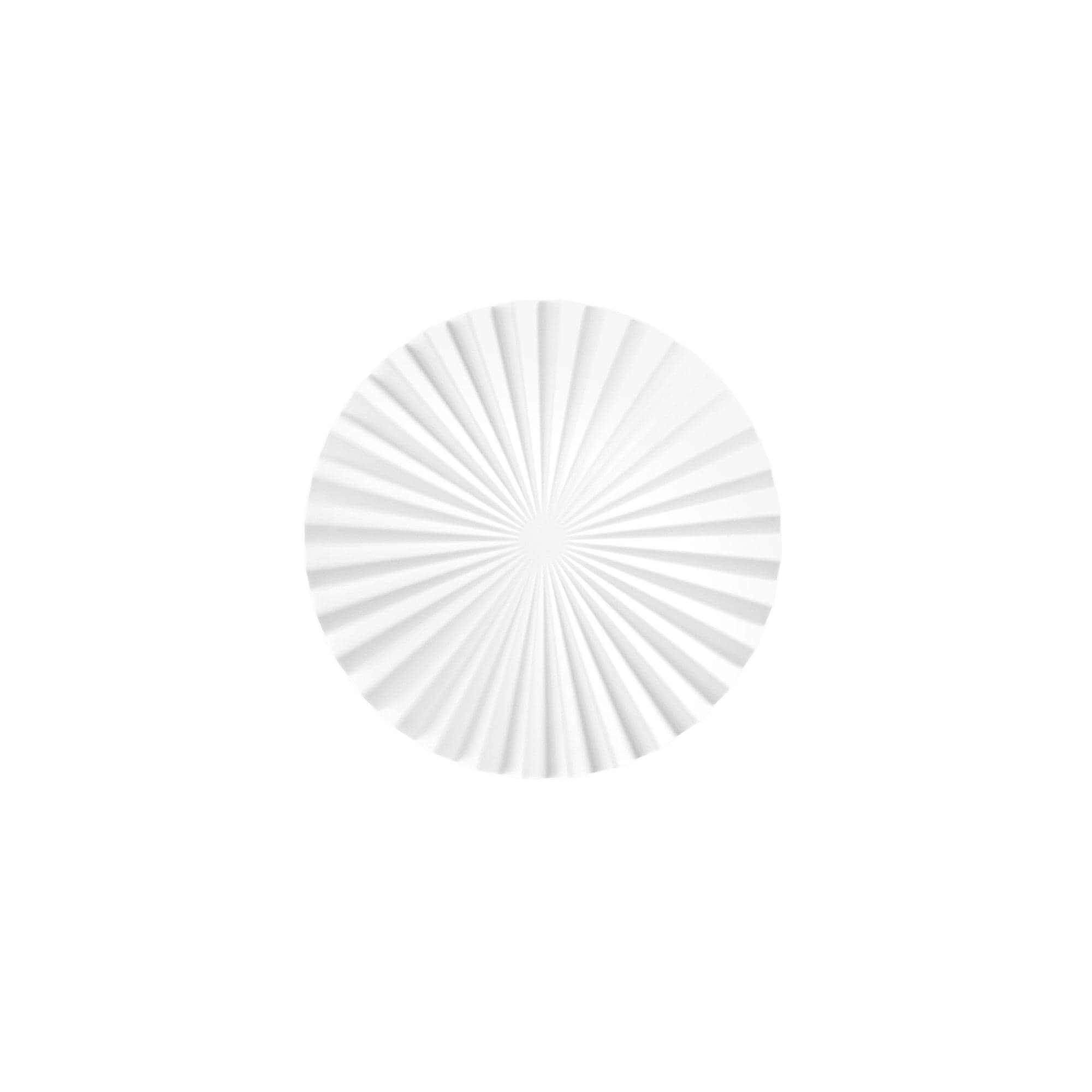 Applique , struttura in metallo e superficie plissettata Bianco 50X10 CM in Applique Led Mall Home - Napoli, commercioVirtuoso.it