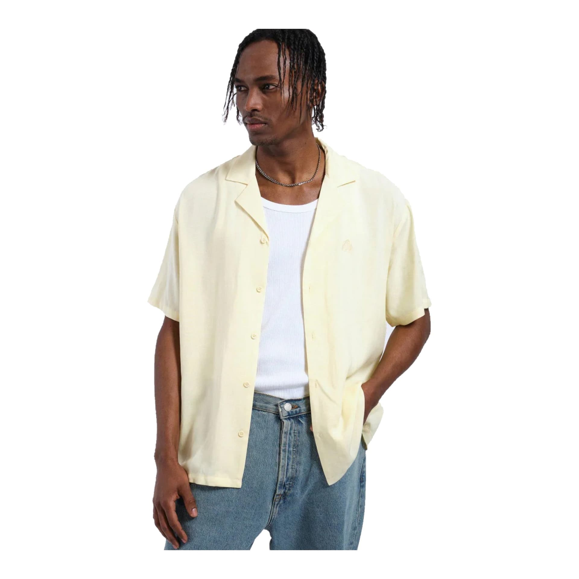 DRDENIM camicia dr denim madi shirt - light yellow embroidery da donna in Bluse e camicie Drestige - Casamassima, commercioVirtuoso.it