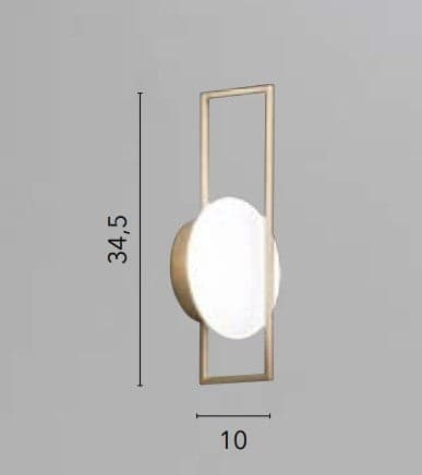 Applique Led in metallo e acrilico 12W cct 34,5X10Cm in Applique Led Mall Home - Napoli, commercioVirtuoso.it