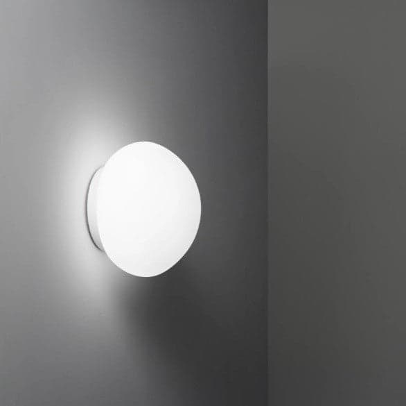Applique da bagno bianca in metallo e vetro IP44 11,5X14,6X10,5 cm in Luci da specchio Led Mall Home - Napoli, commercioVirtuoso.it