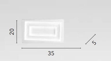 Applique Led Bianco con interruttore cct 35X20X5CM in Luci da specchio Led Mall Home - Napoli, commercioVirtuoso.it
