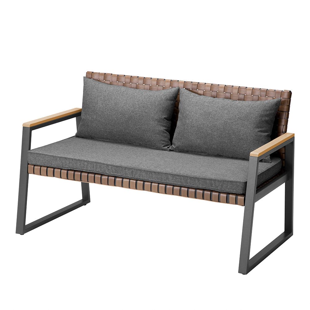 Set Salotto da Giardino Salottino Poltrone e Tavolo da Esterno e Cuscini Grigio in Divanetti Esplodia - Napoli, commercioVirtuoso.it