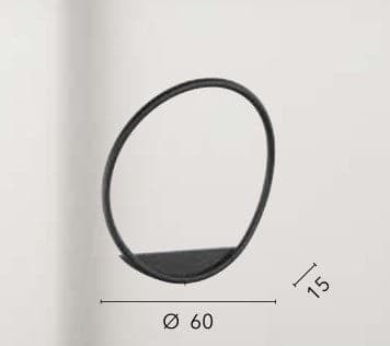 L’applique presenta una struttura in metallo e un diffusore in silicone Nero 15X60 cm in Completi intimi Led Mall Home - Napoli, commercioVirtuoso.it