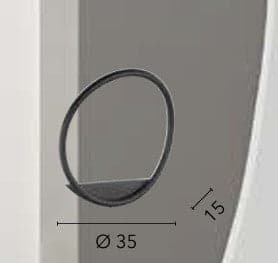 L’applique presenta una struttura in metallo e un diffusore in silicone Bianco 15X35 cm in Diffusori Led Mall Home - Napoli, commercioVirtuoso.it