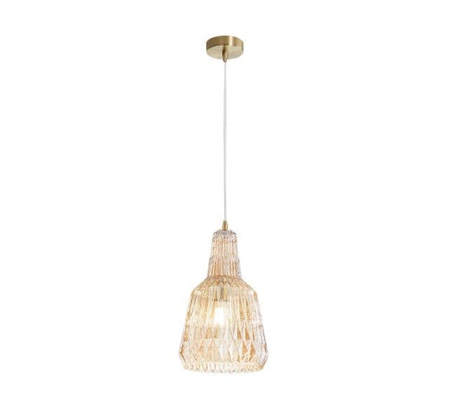 Lampadario in vetro cristallo sfaccettato AMBRA 150X23X10CM