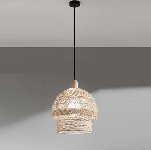 Lampadario a sospensione legno naturale 192,5X40X10cm in Lampade a sospensione Led Mall Home - Napoli, commercioVirtuoso.it