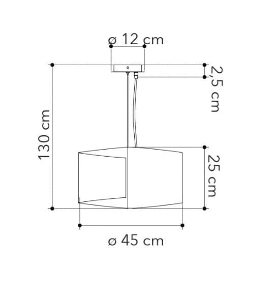 Lampadario a sospensione in vetro decorato 130X45X25 CM in Lampade a sospensione Led Mall Home - Napoli, commercioVirtuoso.it