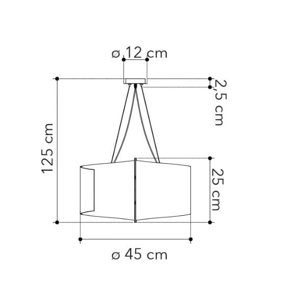 Lampadario a sospensione in vetro decorato 125X45X25 CM in Lampade a sospensione Led Mall Home - Napoli, commercioVirtuoso.it