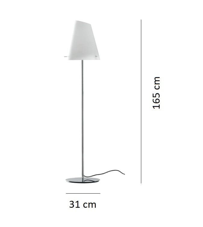 Piantana , disponibile con cavo in PVC Nero 165X31 CM in Lampade da terra Led Mall Home - Napoli, commercioVirtuoso.it