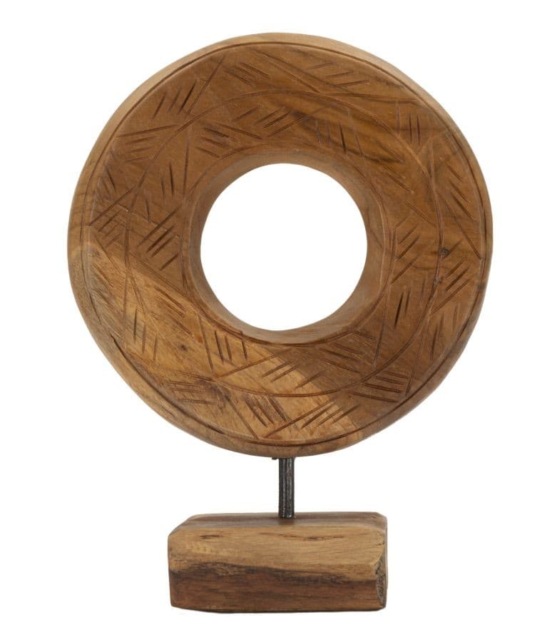 SCULTURA DORAT IN TEAK RIC. CM 20X10X28 (PEZZI UNICI - NON RIP. IN SERIE) in Statue Led Mall Home - Napoli, commercioVirtuoso.it