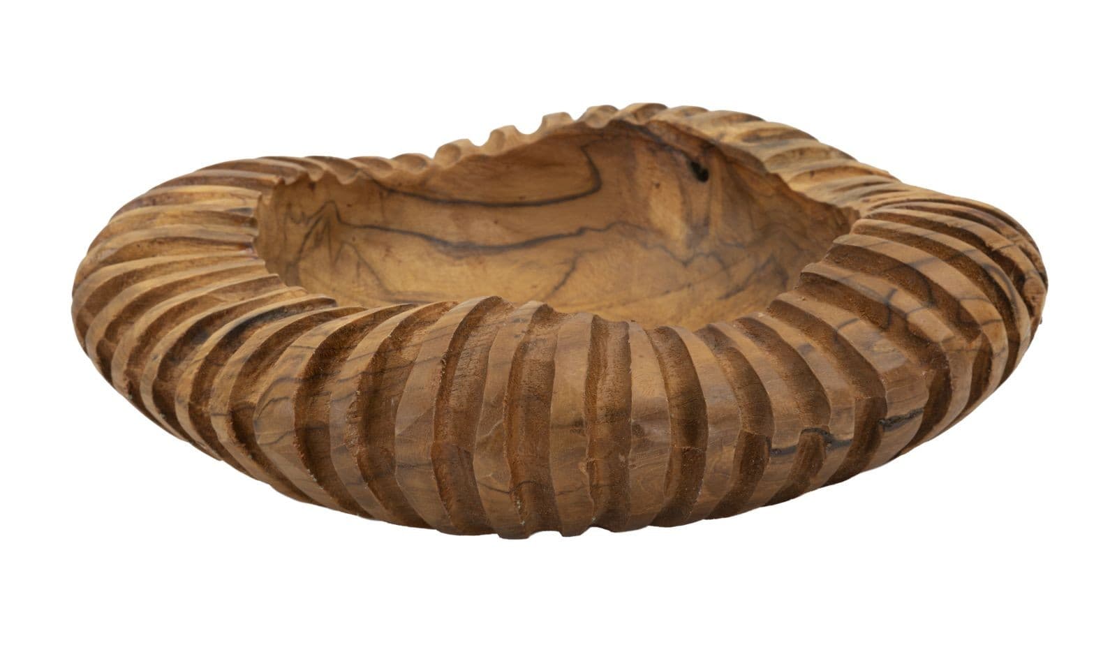 S/TASCHE GERIS IN TEAK RICICLATO CM Ø 29X7 (PEZZI UNICI - NON RIP. IN SERIE) in Fabbricazione borse Led Mall Home - Napoli, commercioVirtuoso.it