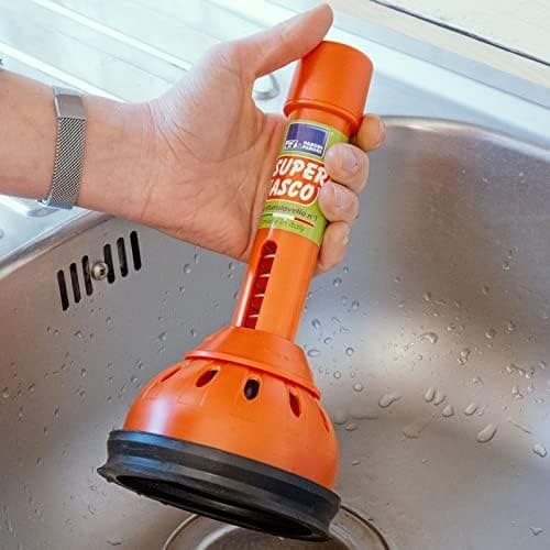 Sturalavello Super Asco a Molla Brevettato Made in Italy Manico Snodabile H 23.5 in Sostegni per WC Danyx - Casoria, commercioVirtuoso.it