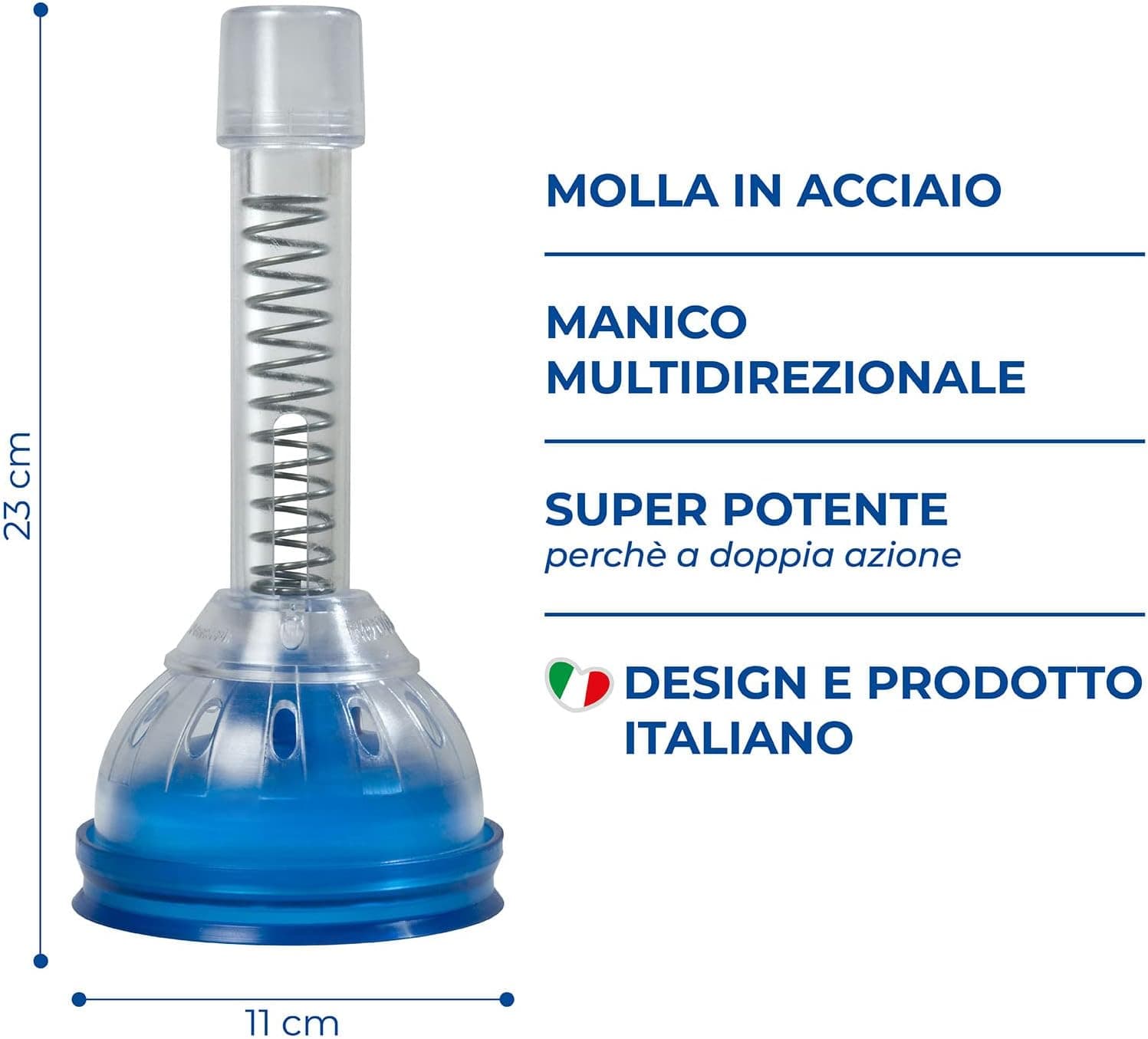 Sturalavello Space Asco a Molla Brevettato Made in Italy Manico Snodabile H 23.5 in Paraspifferi Danyx - Casoria, commercioVirtuoso.it