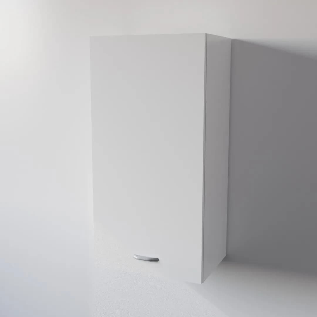 Pensile Cucina in Legno Nobilitato Bianco con 1 Anta Altezza 90 cm in prodotto Calandrelli - Napoli, commercioVirtuoso.it