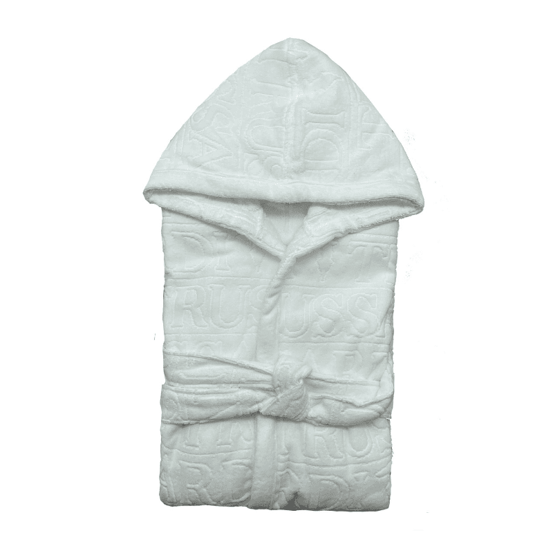 Accappatoio Overlogo ! Trussardi Unisex con Cappuccio in Pura Spugna di cotone -Eleganza e stile in Accappatoi Anastasi - Marsala, commercioVirtuoso.it