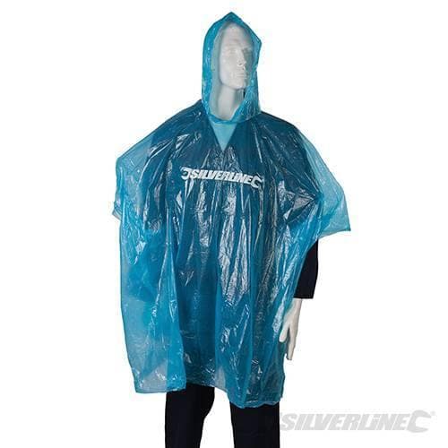 Poncho impermeabile per emergenze piegabile taglia unica Silverline