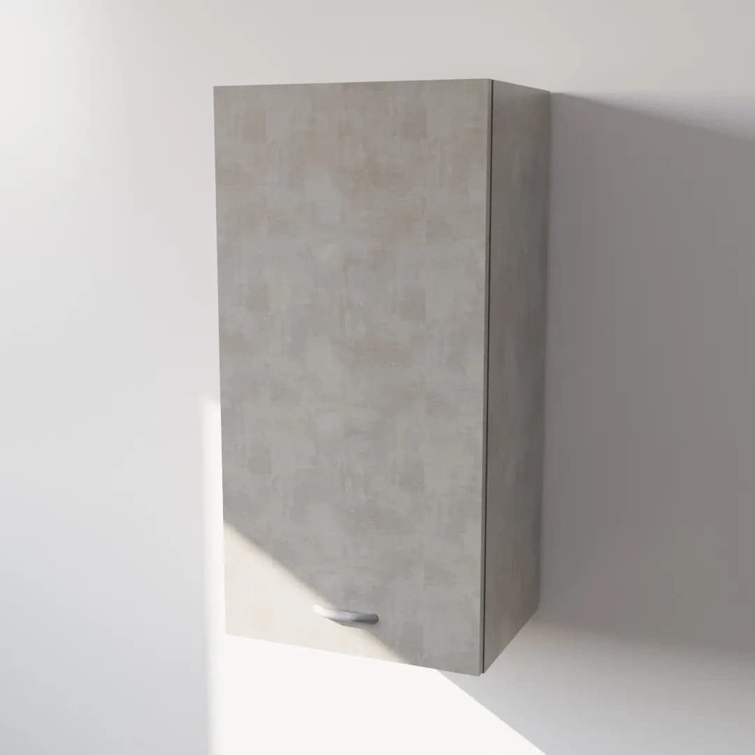 Pensile Cucina in Legno Nobilitato Cemento con 1 Anta Altezza 90 cm in prodotto Calandrelli - Napoli, commercioVirtuoso.it