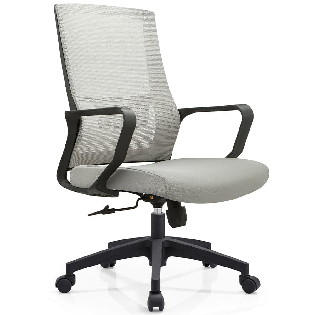 Sedia Scrivania Ufficio Protezione Lombare Traspirante Altezza Regolabile Grigio in Sedie da scrivania Danyx - Casoria, commercioVirtuoso.it