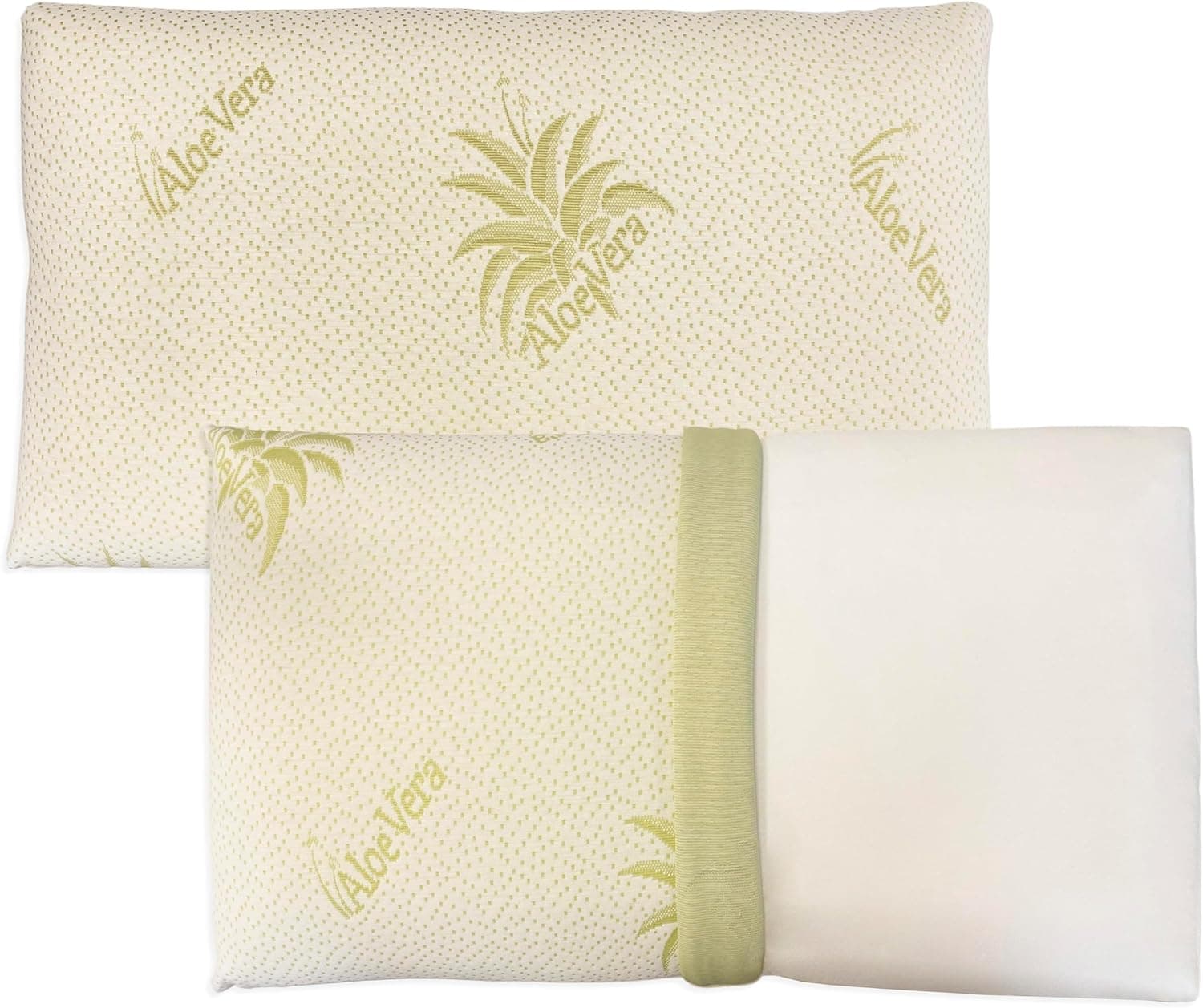 Coppia Cuscino Sfoderabile Aloe Vera e Memory 70x40 H 15cm con Sacca da Viaggio in Cuscini da lettura Danyx - Casoria, commercioVirtuoso.it