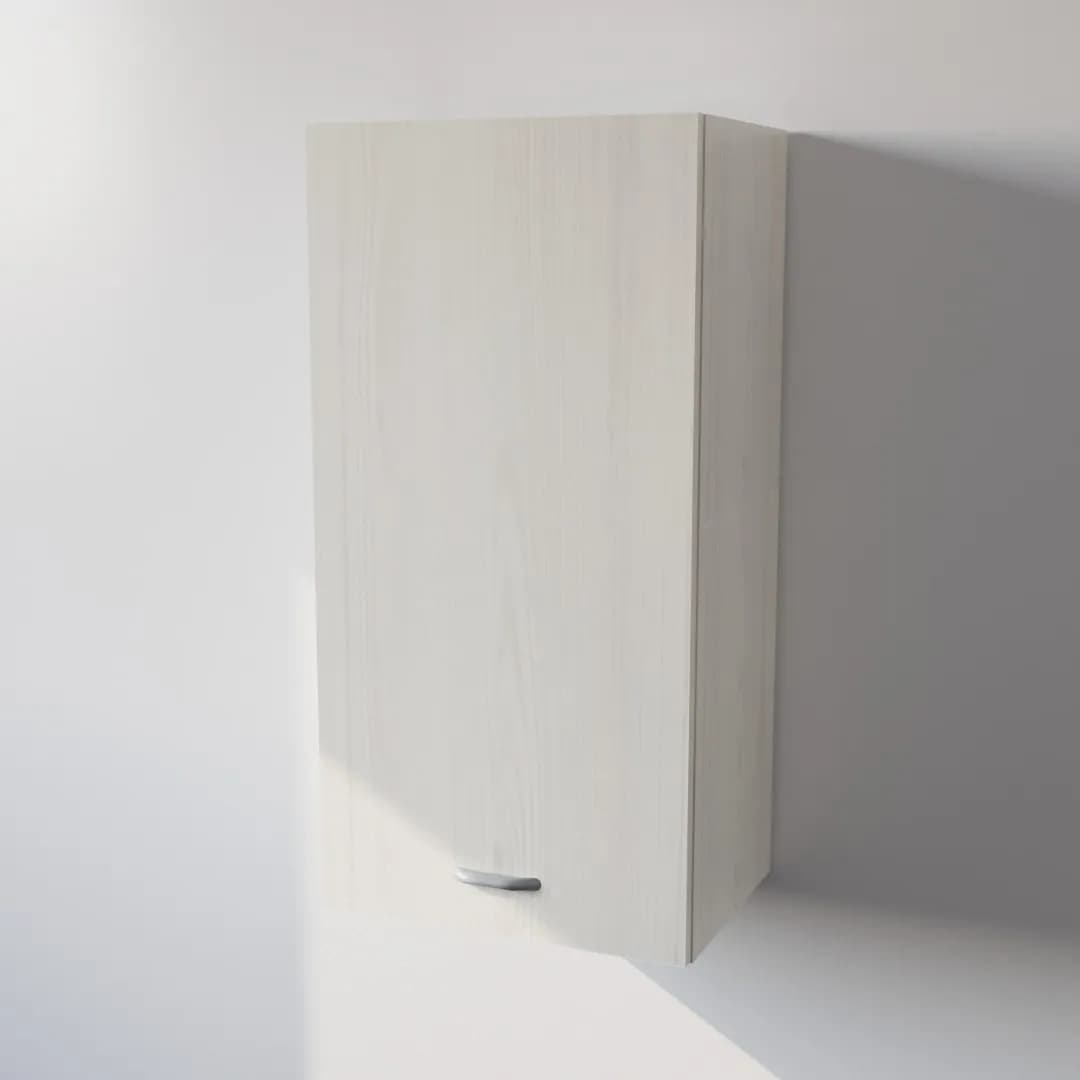Pensile Cucina in Legno Nobilitato Larice Bianco con 1 Anta Altezza 90 cm in prodotto Calandrelli - Napoli, commercioVirtuoso.it