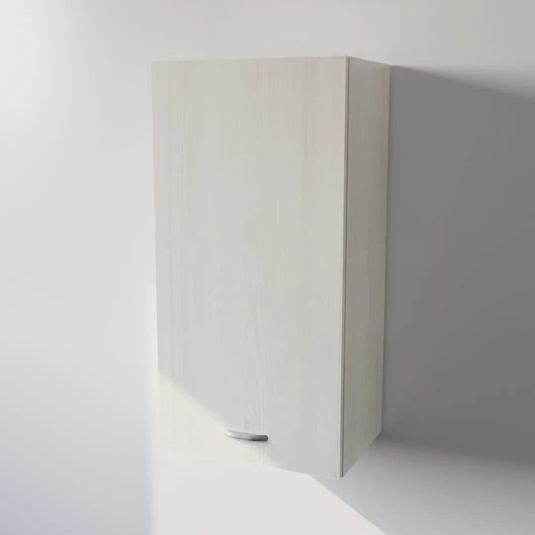 Pensile Cucina in Legno Nobilitato Larice Bianco con 1 Anta Altezza 90 cm in prodotto Calandrelli - Napoli, commercioVirtuoso.it