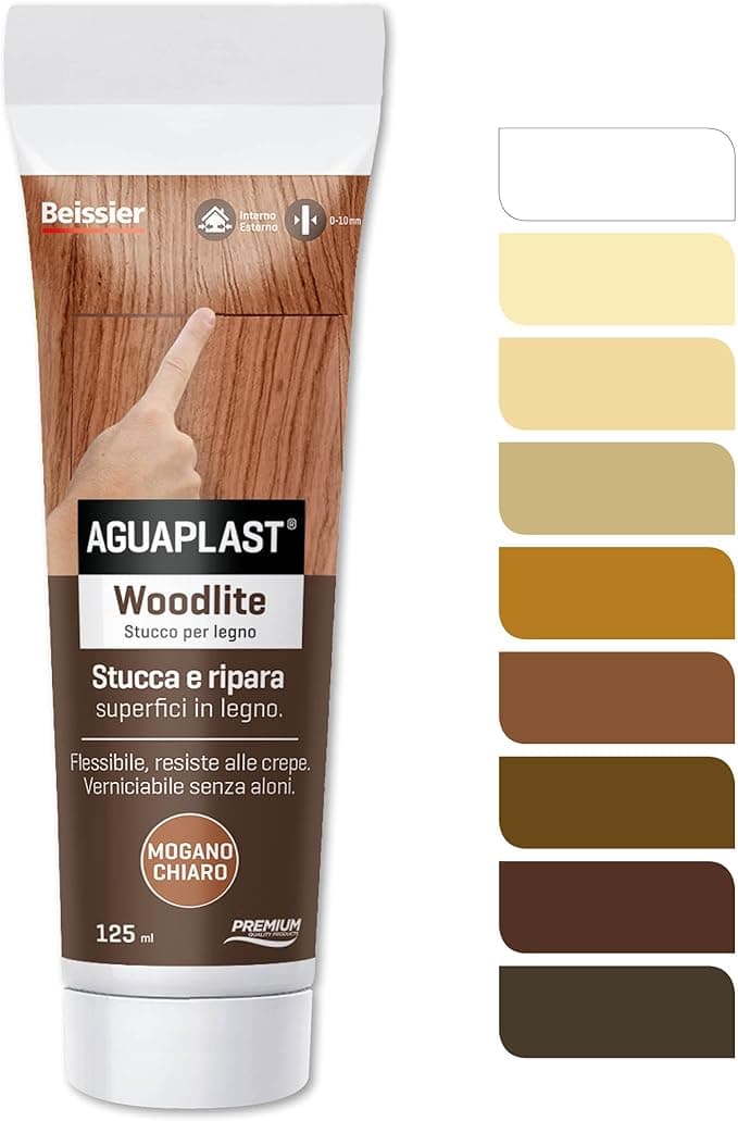 AGUAPLAST - AP STUCCO LEGNO WOODLITE MOG.CH.125 ML in Stucco per legno Stockdoc - Terni, commercioVirtuoso.it