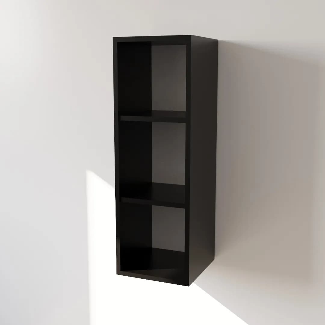 Pensile Cucina in Legno Nobilitato Nero con 1 Anta Altezza 90 cm in prodotto Calandrelli - Napoli, commercioVirtuoso.it