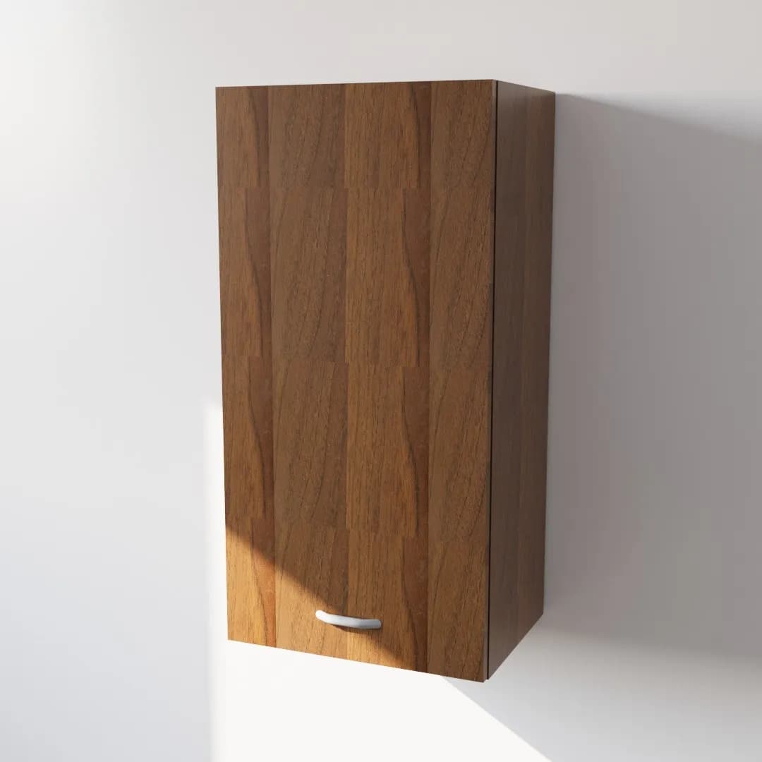 Pensile Cucina in Legno Nobilitato Noce con 1 Anta Altezza 90 cm in prodotto Calandrelli - Napoli, commercioVirtuoso.it