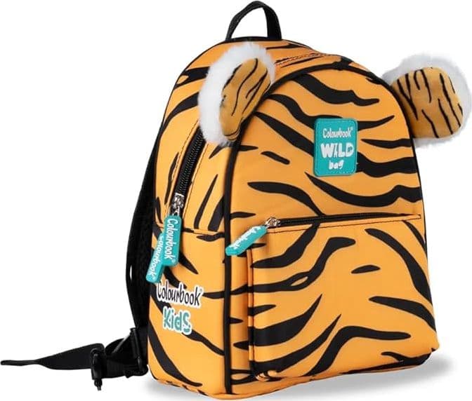 Mini Zaino Wild Bag Tigre Colourbook Wild - Zaino Asilo, Zainetto Bimbi,Spallacci Regolabili, Cintura Toracica 20x24x11 cm in Astucci Cartoleria Deja Vu - Crotone, commercioVirtuoso.it