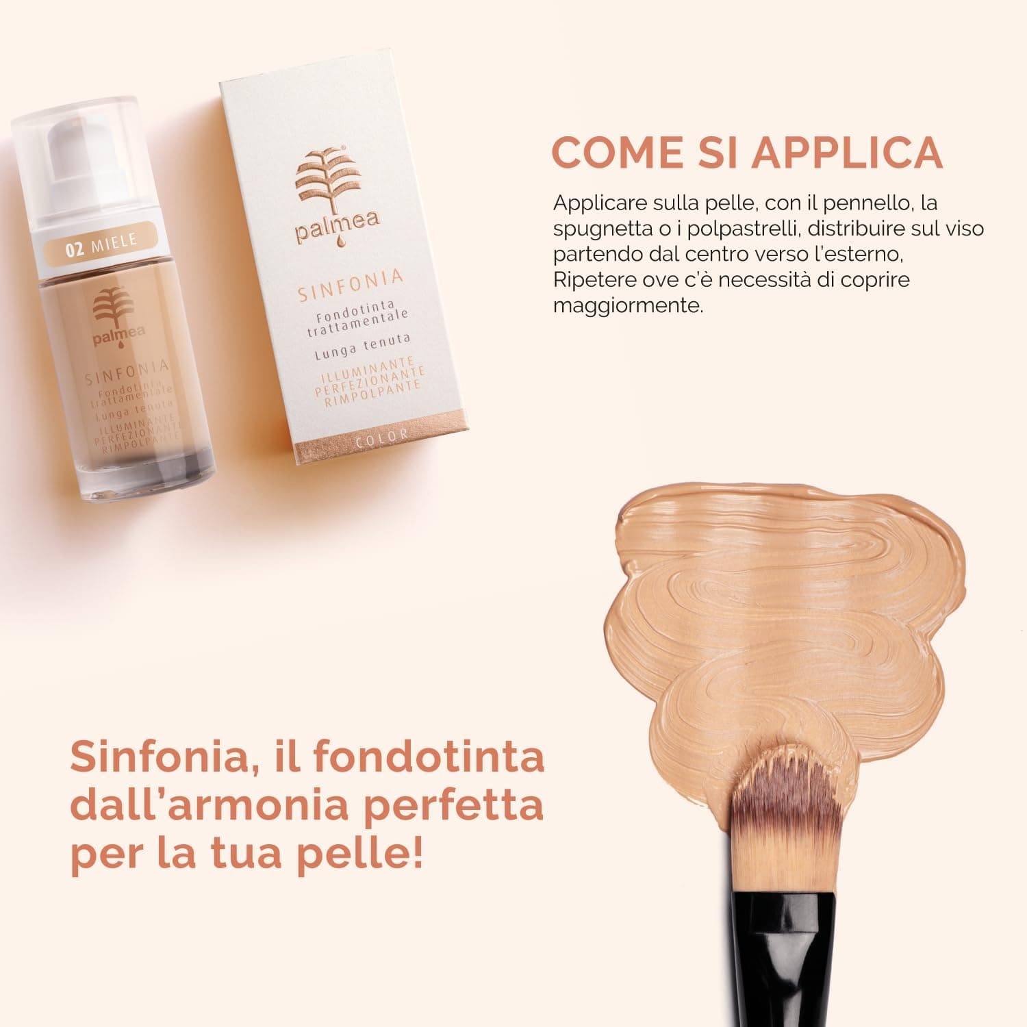 Sinfonia Fondotinta trattamentale (02 Miele) in Fondotinta Naturopatica Shop & Therapy - Reggio Calabria, commercioVirtuoso.it