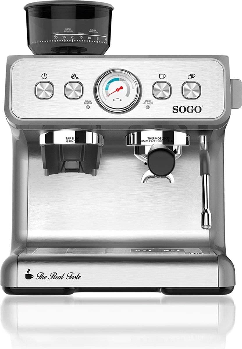 SOGO Caffettiera espresso professionale con macina caffè 1550W 2.8L 30impostazioni macinatura  + accessori in Macinacaffè elettrici con lama SellUp - Bassano del Grappa, commercioVirtuoso.it