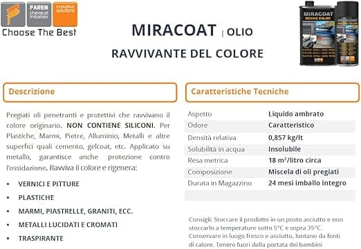 FAREN - MIRACOAT PROTETTIVO RAV.500ML in Vernice Stockdoc - Terni, commercioVirtuoso.it
