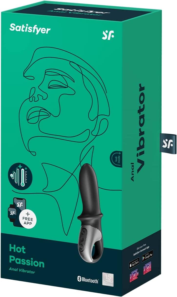 Plug anale Riscaldante Hot Passion 18 cm App vibrazioni stimolatore p-spot in prodotto Erosdom - Palmi, commercioVirtuoso.it