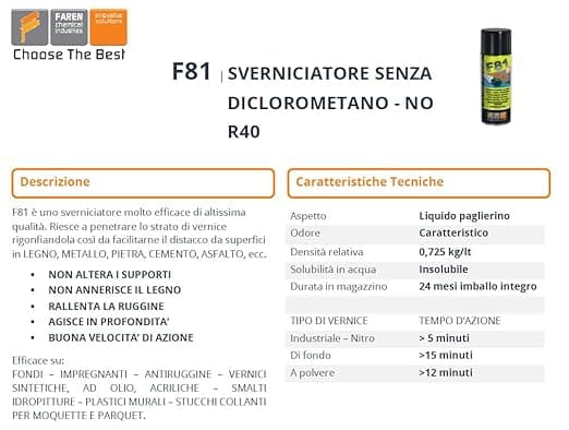 FAREN - F81 SVERNICIATORE SPRAY 400ML in Svernicianti e solventi Stockdoc - Terni, commercioVirtuoso.it