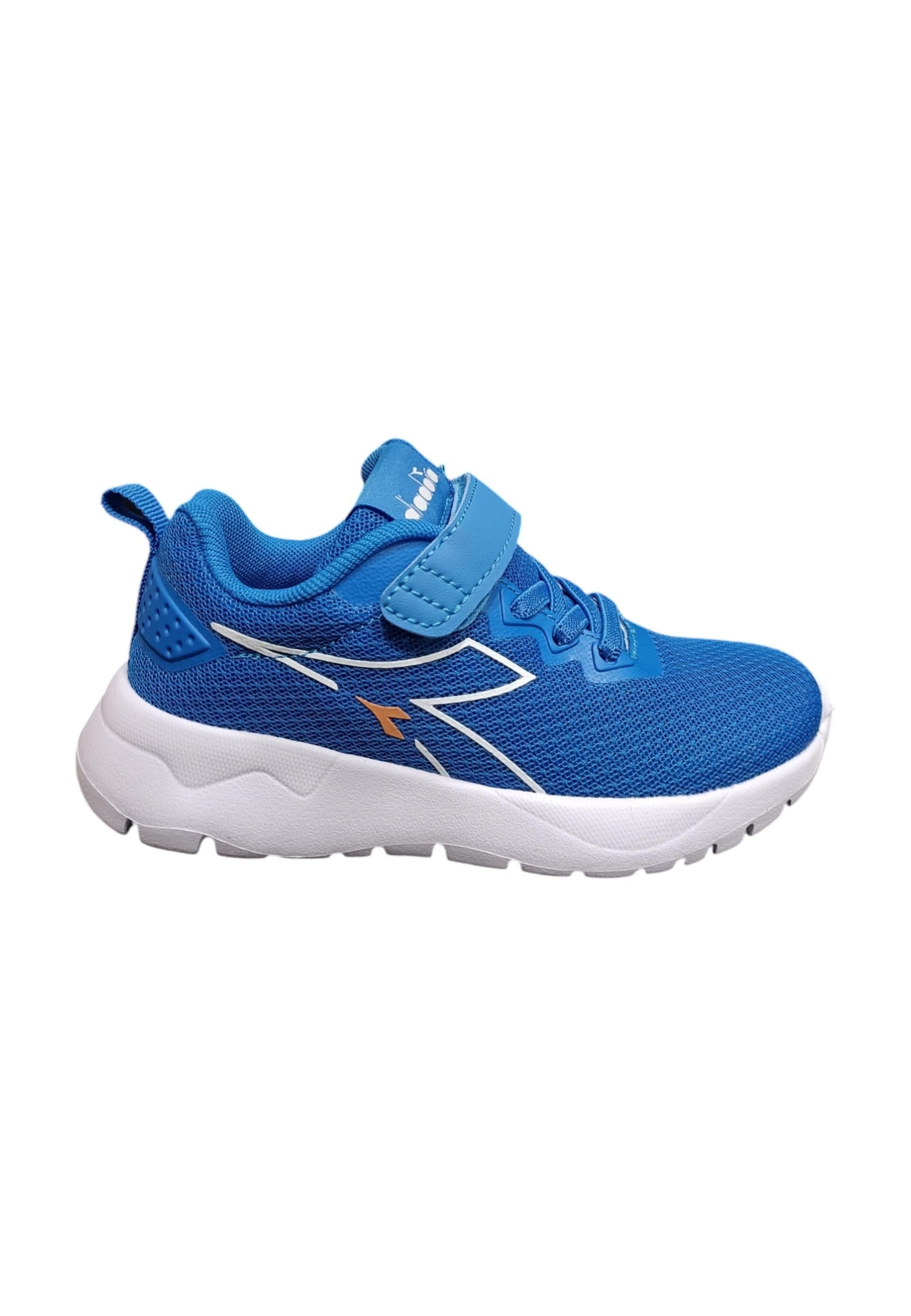 Scarpe sneakers Bambini e ragazzi Diadora evo run  azzurro-bianco laccio elastico e velcro - 5