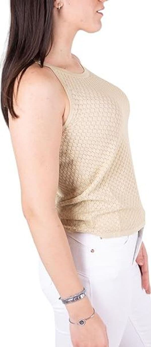 Fracomina knitted top sand maglia donna in Canotte e top Broadway Red - Barletta, commercioVirtuoso.it