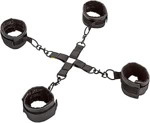 Sistema di blocco bondage mani piedi manette cavigliere nero Pelle regolabile in prodotto Erosdom - Palmi, commercioVirtuoso.it