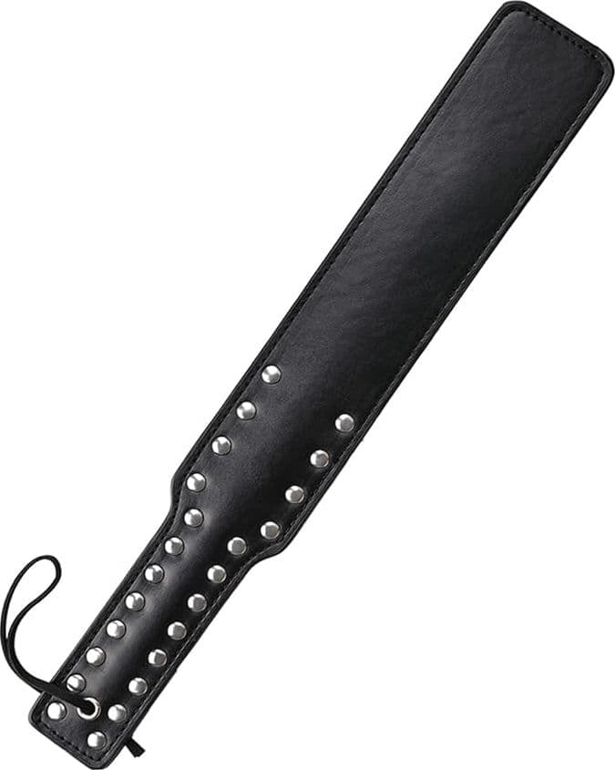 Sculacciatore 38 cm rosso & nero Premium paddle nero Bondage BDSM Fetish Fetish in prodotto Erosdom - Palmi, commercioVirtuoso.it