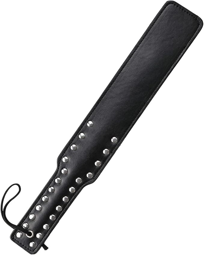 Sculacciatore 38 cm rosso & nero Premium paddle nero Bondage BDSM Fetish Fetish in prodotto Erosdom - Palmi, commercioVirtuoso.it
