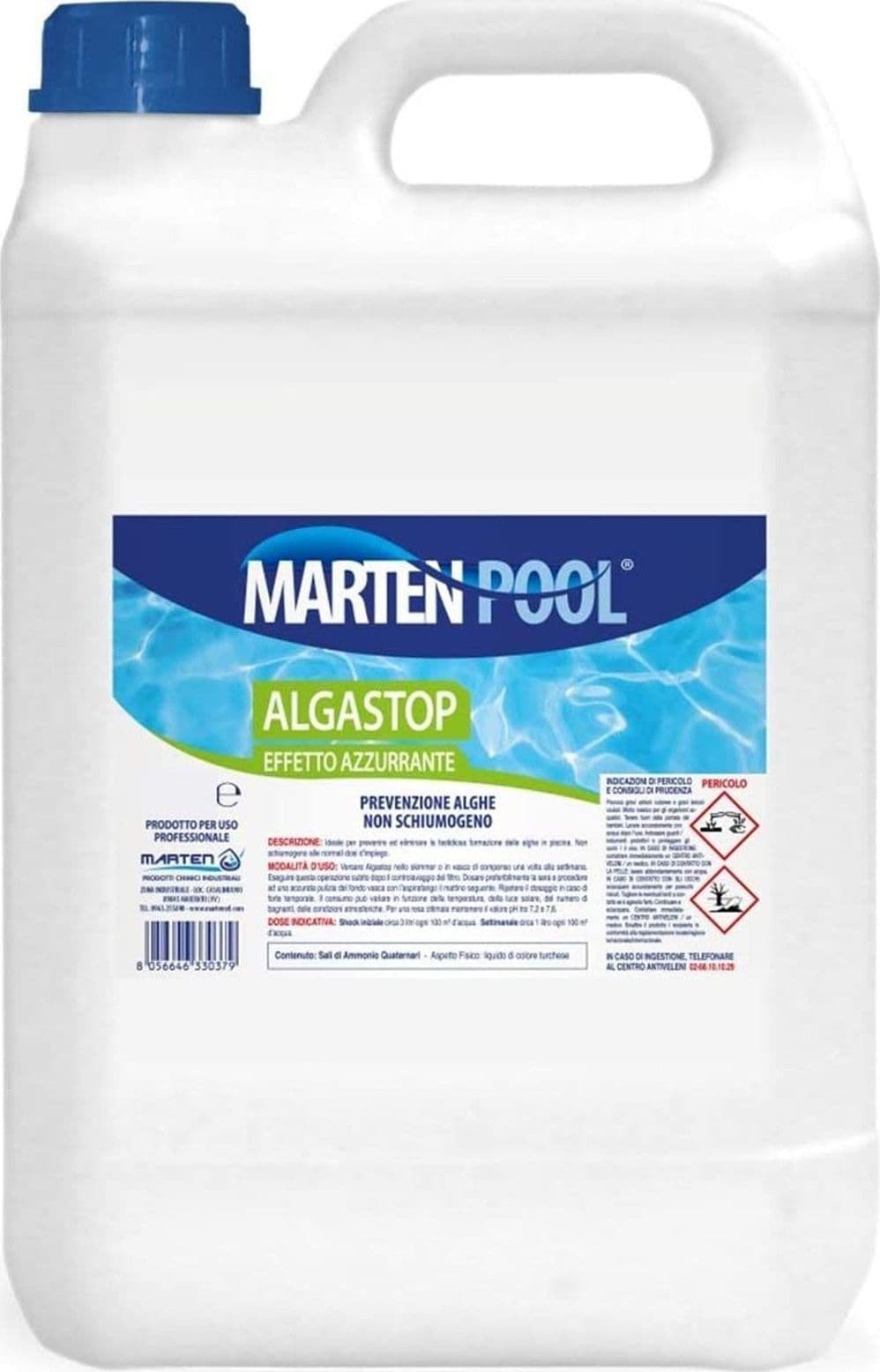 Alghicida azzurrante "Algastop" antialghe giornaliero per piscine in Alghicidi La Zappa - Altamura, commercioVirtuoso.it