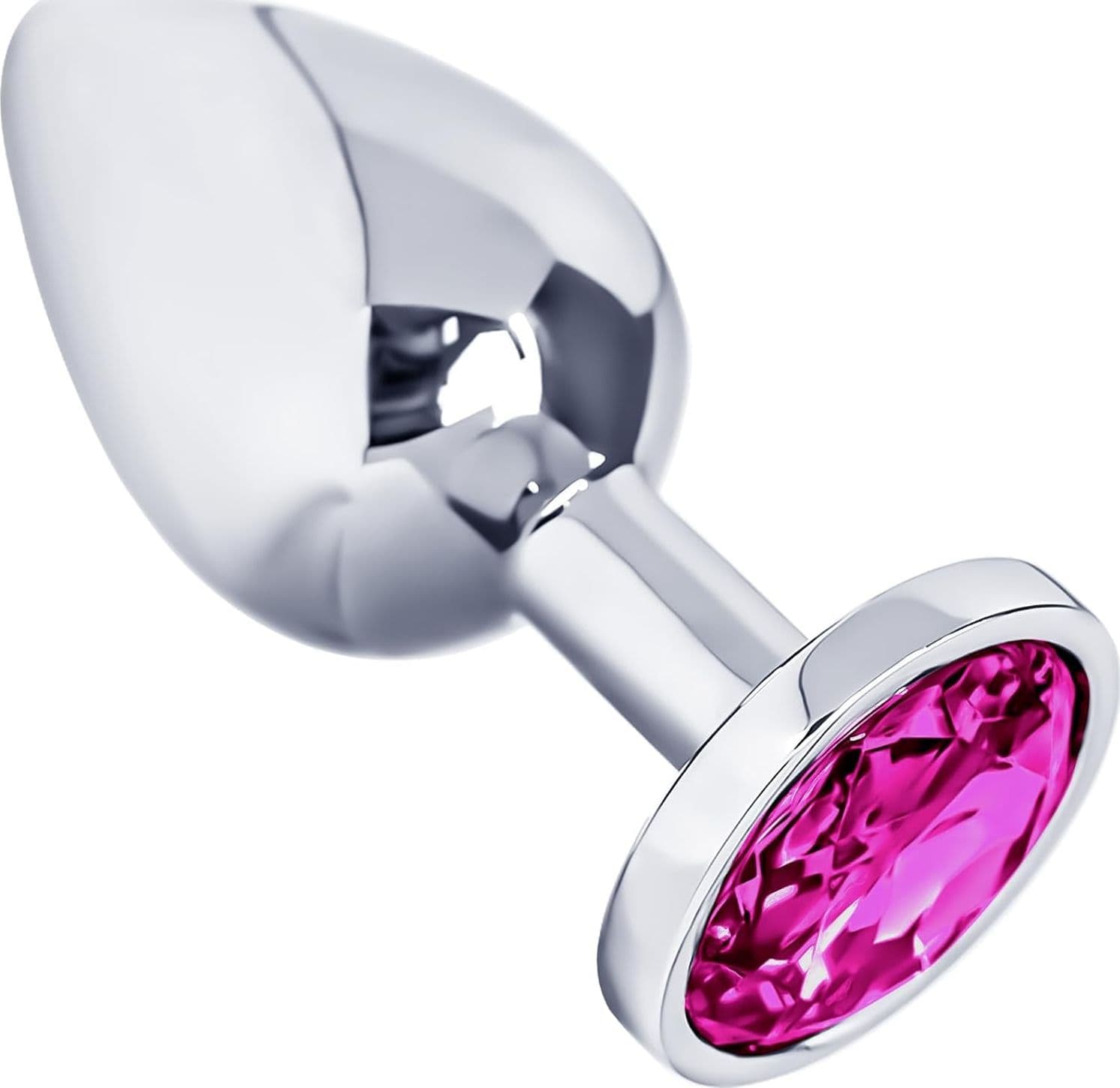 Plug Anale LoveToy metallo pesante color argento e porpora confezione regalo in prodotto Erosdom - Palmi, commercioVirtuoso.it
