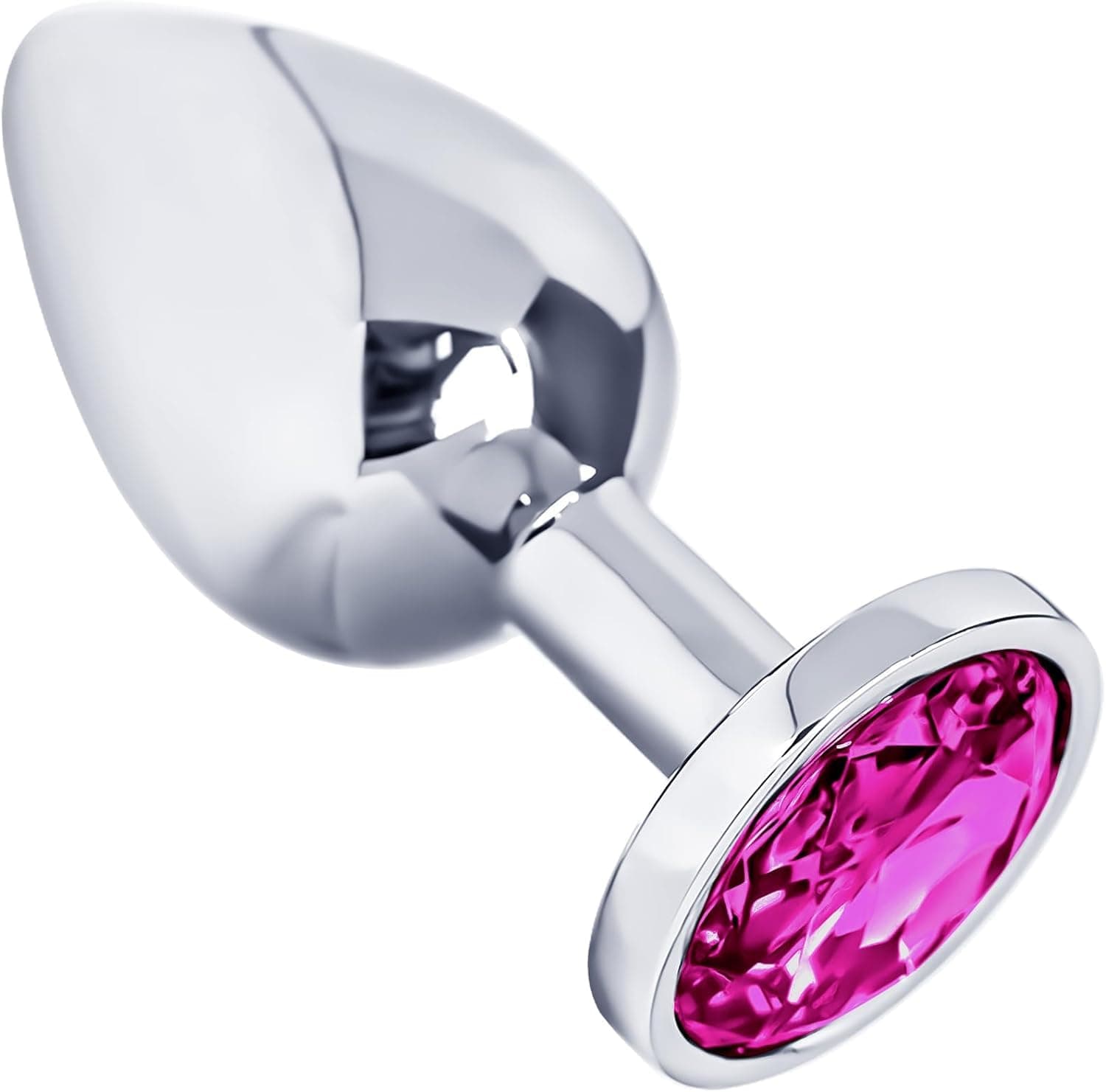 Plug Anale LoveToy metallo pesante color argento e porpora confezione regalo in prodotto Erosdom - Palmi, commercioVirtuoso.it