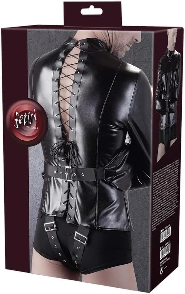Fetish Collection Straitjacket S/M Camicia di Forza BDSM Nero in prodotto Erosdom - Palmi, commercioVirtuoso.it