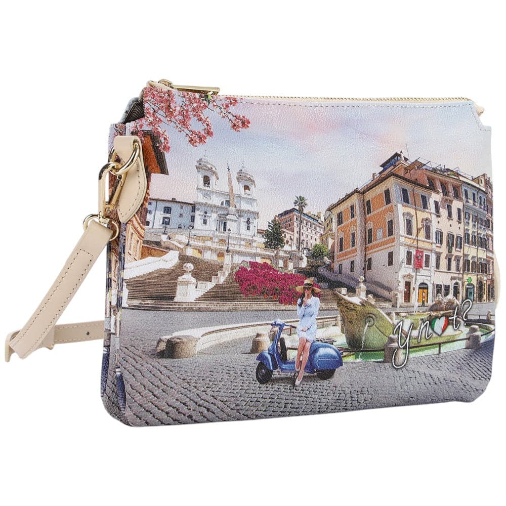 YNot shoulder bag 2 scomparti stampa Vacanza Romana YES630S5 Borse YNot