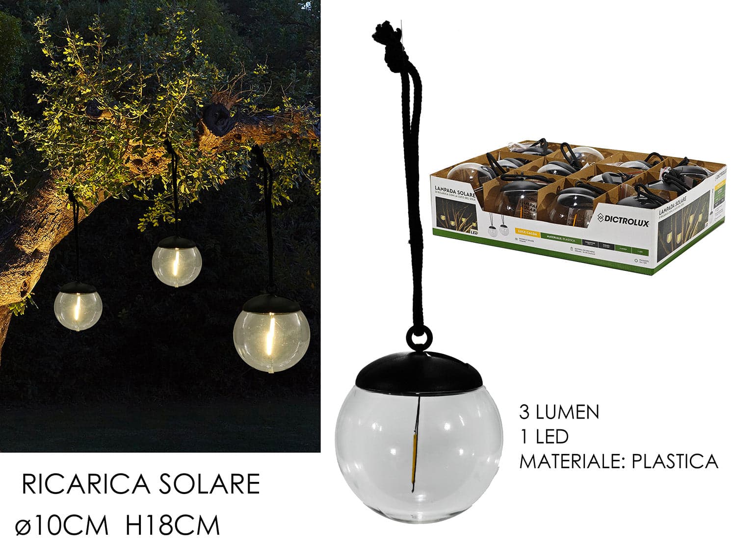 Lampada Led Solare a Sospensione in Lampade a sospensione Save The Money - Rimini, commercioVirtuoso.it