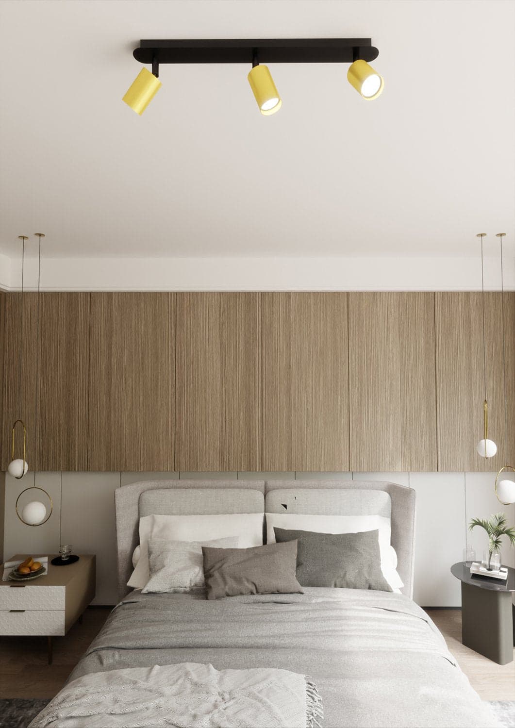 Plafoniera Spot Faretti Regolabili 3 Luci Zen A Cilindro In Acciaio Nero E Oro in Faretti da soffitto LuceArt - Montecorvino Pugliano, commercioVirtuoso.it