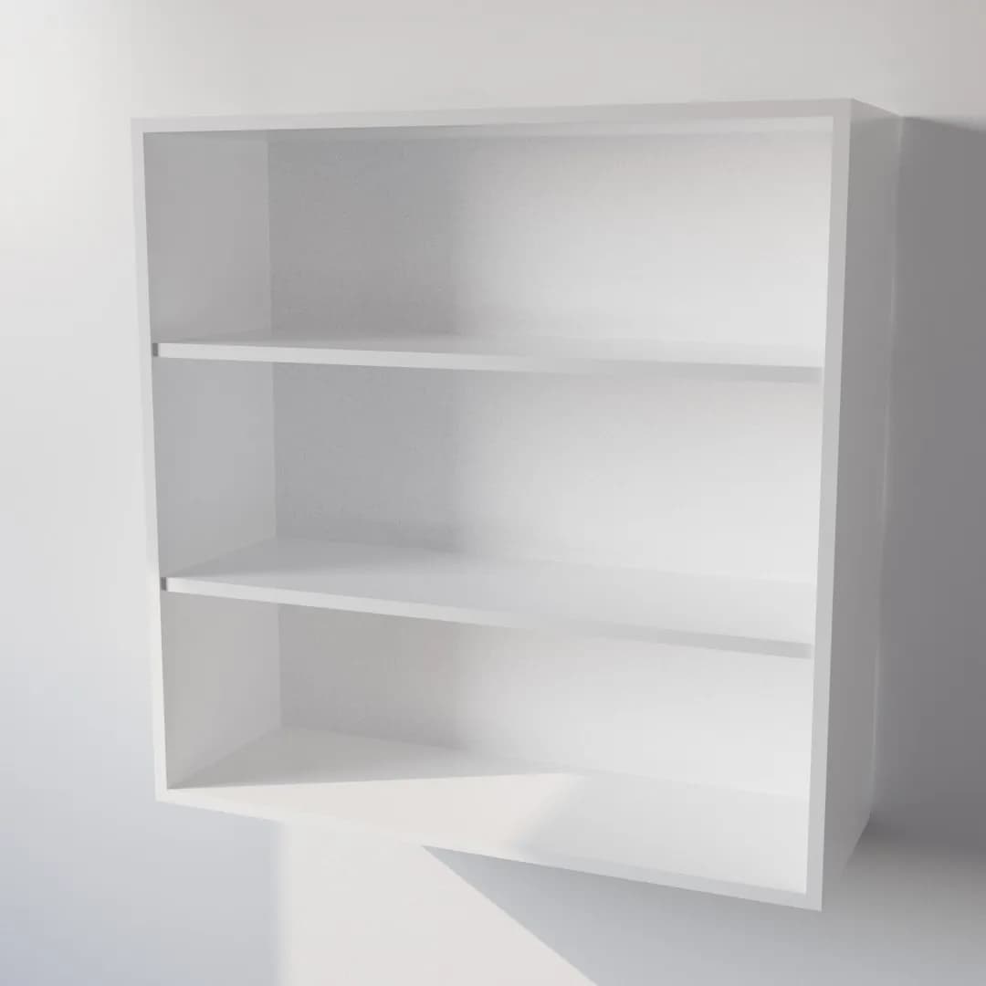 Pensile Cucina in Legno Nobilitato Bianco con Ante Altezza 90 cm in prodotto Calandrelli - Napoli, commercioVirtuoso.it