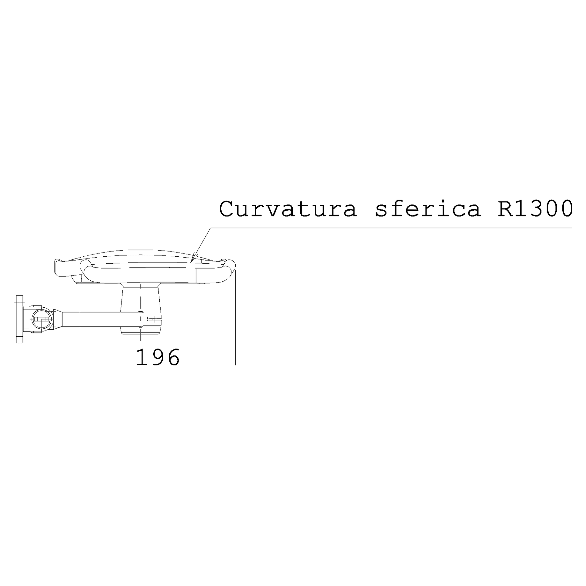 Ama Specchio retrovisore sinistro per trattori con coppa panoramica e braccio in Filtri dell’aria e accessori GardenStore - Novellara, commercioVirtuoso.it
